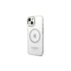 Guess GUHMP14MHTRMS iPhone 14 Plus / 15 Plus készülékhez 6.7" kemény tok Metal Outline Magsafe ezüst