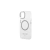 Guess GUHMP14MHTRMS iPhone 14 Plus / 15 Plus készülékhez 6.7" kemény tok Metal Outline Magsafe ezüst