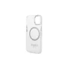 Guess GUHMP14MHTRMS iPhone 14 Plus / 15 Plus készülékhez 6.7" kemény tok Metal Outline Magsafe ezüst