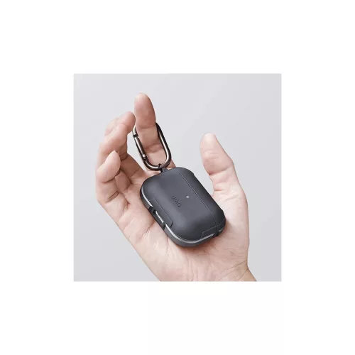 UNIQ Valencia Case AirPods Pro készülékhez antimikrobiális tok éjfekete