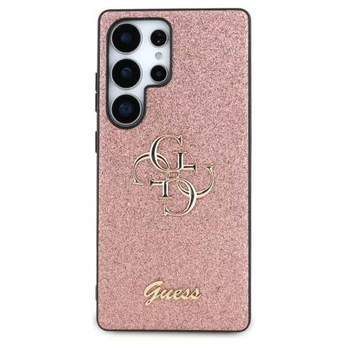 Guess Fixed Glitter Big 4G Metal Logo tok Samsung Galaxy S25 Ultra készülékhez rózsaszín