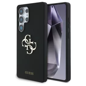   Guess szilikon tok Big 4G Logo Bottom Script Samsung Galaxy S25 Ultra készülékhez fekete