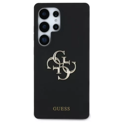Guess szilikon tok Big 4G Logo Bottom Script Samsung Galaxy S25 Ultra készülékhez fekete