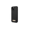 Guess GUHMP14MSBPLK iPhone 14 Plus/15 Plus 6.7" készülékhez kemény tok Silicone Logo Plate MagSafe fekete