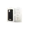 Guess GUHMP14MSBPLK iPhone 14 Plus/15 Plus 6.7" készülékhez kemény tok Silicone Logo Plate MagSafe fekete