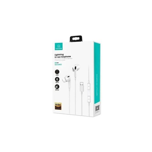 USAMS EP-41 MAXlightning sztereó fejhallgató fehér SJ621MHS01 (US-SJ621)