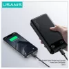USAMS PB80 power bank PD20W 20000mAh fekete