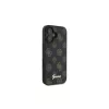 Guess GUHMP16MPGPYSK iPhone 16 Plus 6.7" készülékhez PU Peony Script MagSafe tok fekete