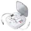 USAMS 3in1 bővíthető kábel BoxMicroUSB/USB-C/Lightning csatlakozókkal, 60W, SJ650USB02, ezüst