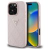 Guess Hot Stamp 4G Pattern Triangle Metal Logo tok iPhone 16 Pro Max készülékhez rózsaszín