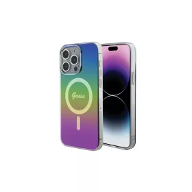   Guess GUHMP15LHITSK iPhone 15 Pro 6,1" készülékhez keménytok IML Iridescent MagSafe szivárványos
