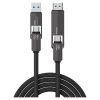 4smarts ComboCord USB4 HDMI 240W 1.5m kábel fekete