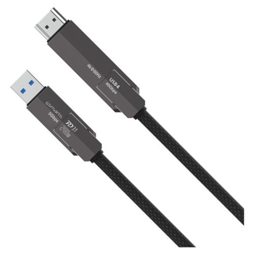 4smarts ComboCord USB4 HDMI 240W 1.5m kábel fekete