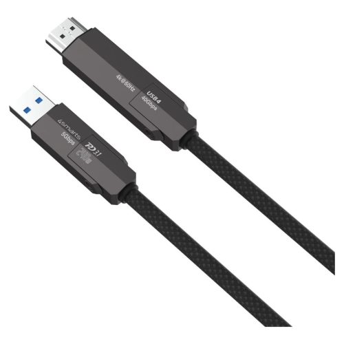 4smarts ComboCord USB4 HDMI 240W 1.5m kábel fekete
