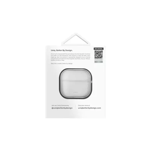 UNIQ Glase tok AirPods 4 készülékhez fényes átlátszó