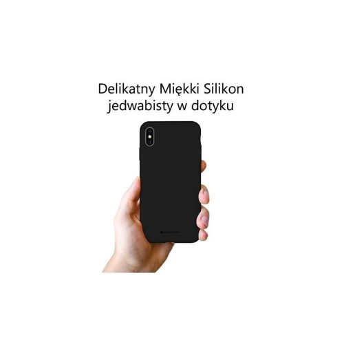 Mercury Silicone Samsung S22+ S906 készülékhez tok fekete