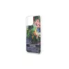 Guess GUHCP13SLFLSB iPhone 13 mini 5,4" készülékhez kemény tok Flower Liquid Glitter kék