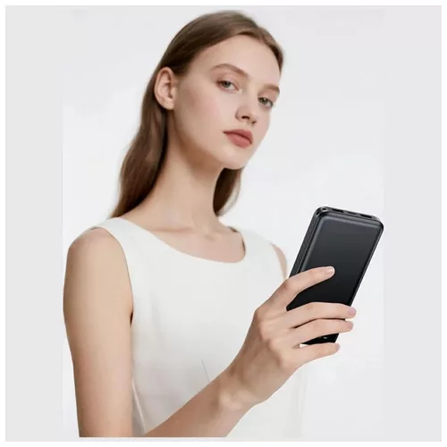 USAMS PB83 töltőbank 2xUSB-A 1xUSB-C 10000mAh fehér