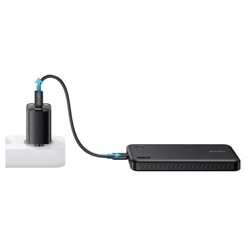 USAMS PB83 töltőbank 2xUSB-A 1xUSB-C 10000mAh fehér