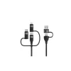 USAMS kábel U85 2xUSB-C/USB/Micro-USB/Lightning 6in1 1.2m 100W PD Fast Charge fekete SJ645USB01