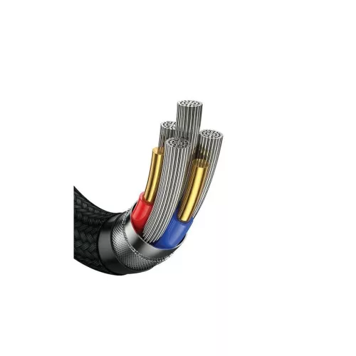 USAMS kábel U85 2xUSB-C/USB/Micro-USB/Lightning 6in1 1.2m 100W PD Fast Charge fekete SJ645USB01