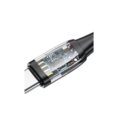USAMS kábel U85 2xUSB-C/USB/Micro-USB/Lightning 6in1 1.2m 100W PD Fast Charge fekete SJ645USB01