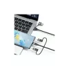 USAMS kábel U85 2xUSB-C/USB/Micro-USB/Lightning 6in1 1.2m 100W PD Fast Charge fekete SJ645USB01
