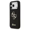 Guess Silicone Big 4G Script tok iPhone 17 Pro készülékhez fekete