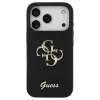 Guess Silicone Big 4G Script tok iPhone 17 Pro készülékhez fekete