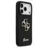 Guess Silicone Big 4G Script tok iPhone 17 Pro készülékhez fekete