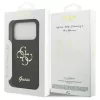 Guess Silicone Big 4G Script tok iPhone 17 Pro készülékhez fekete