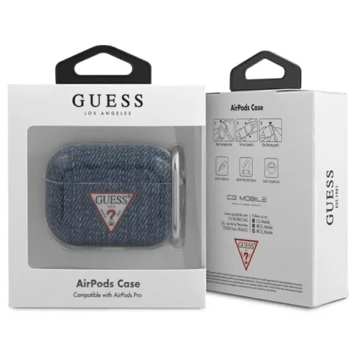 Guess GUACAPTPUJULDB AirPods Pro készülékhez tok Jeans Collection sötétkék