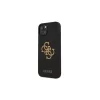 Guess GUHCP13SLS4GGBK iPhone 13 mini 5,4" készülékhez merev tok Silicone 4G Logo fekete
