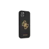 Guess GUHCP13SLS4GGBK iPhone 13 mini 5,4" készülékhez merev tok Silicone 4G Logo fekete