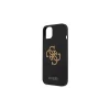 Guess GUHCP13SLS4GGBK iPhone 13 mini 5,4" készülékhez merev tok Silicone 4G Logo fekete