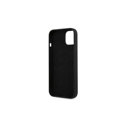 Guess GUHCP13SLS4GGBK iPhone 13 mini 5,4" készülékhez merev tok Silicone 4G Logo fekete