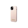Guess GUHMP14MSBPLP iPhone 14 Plus/15 Plus készülékhez 6.7" kemény tok Silicone Logo Plate MagSafe rózsaszín