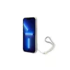 Guess GUOHCP14MHFLSU iPhone 14 Plus / 15 Plus 6.7" készülékhez kemény tok Flower Strap lila