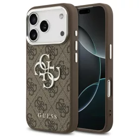   Guess 4G Big 4G Classic Logo tok iPhone 17 Pro készülékhez barna ezüst