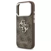 Guess 4G Big 4G Classic Logo tok iPhone 17 Pro készülékhez barna ezüst