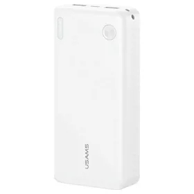   USAMS PB83 Hordozható töltő 2xUSB-A 1xUSB-C 20000mAh fehér