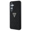 Guess Hot Stamp 4G Pattern Triangle Metal Logo tok Samsung Galaxy S25 készülékhez fekete