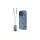 Guess GUHCP16LP4TDSCPB iPhone 16 Pro 6.3" készülékhez bőr fém logó strass keresztvállos kemény tok kék