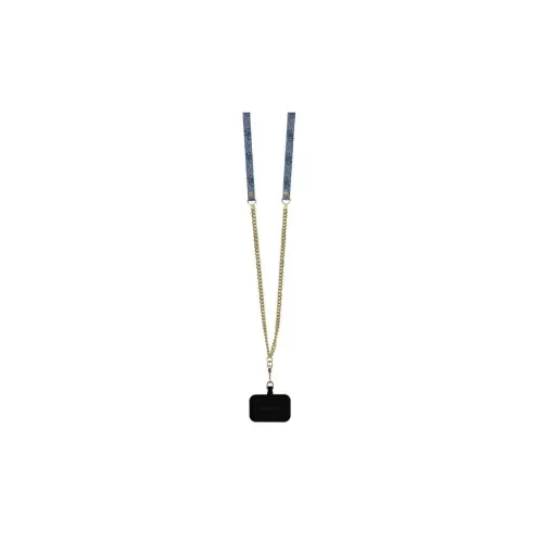 Guess GUHCP16LP4TDSCPB iPhone 16 Pro 6.3" készülékhez bőr fém logó strass keresztvállos kemény tok kék