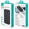 USAMS PB83 Hordozható töltő 2xUSB-A 1xUSB-C 20000mAh fekete