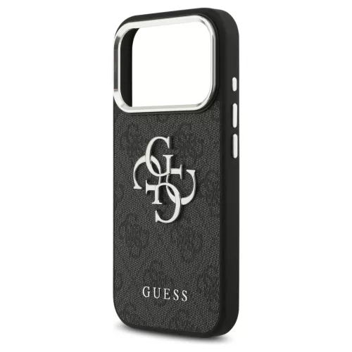Guess 4G Big 4G Classic Logo tok iPhone 17 Pro készülékhez fekete ezüst
