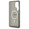 Guess Glitter Circle Classic Logo MagSafe tok Samsung Galaxy S25 Ultra készülékhez fekete