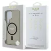 Guess Glitter Circle Classic Logo MagSafe tok Samsung Galaxy S25 Ultra készülékhez fekete