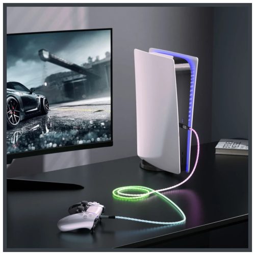 4smarts kábel USB-C 60W 1.5m RGB