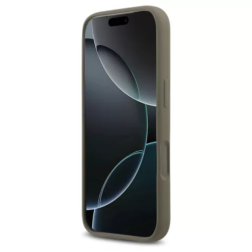 Guess szilikon Big 4G Script tok iPhone 17 Pro Max készülékhez barna